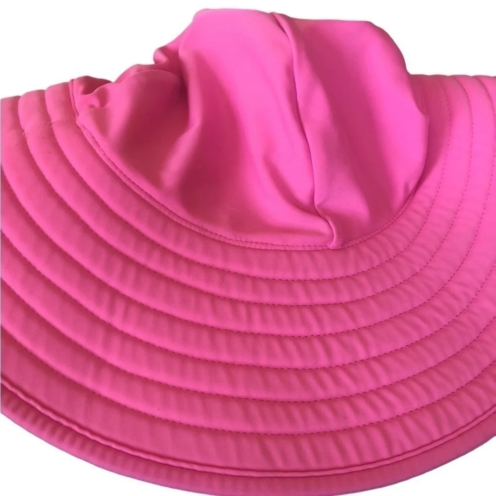 Hanna Andersson Reversible Floppy Sun Hat Pink/Heart Colorful Print Size M